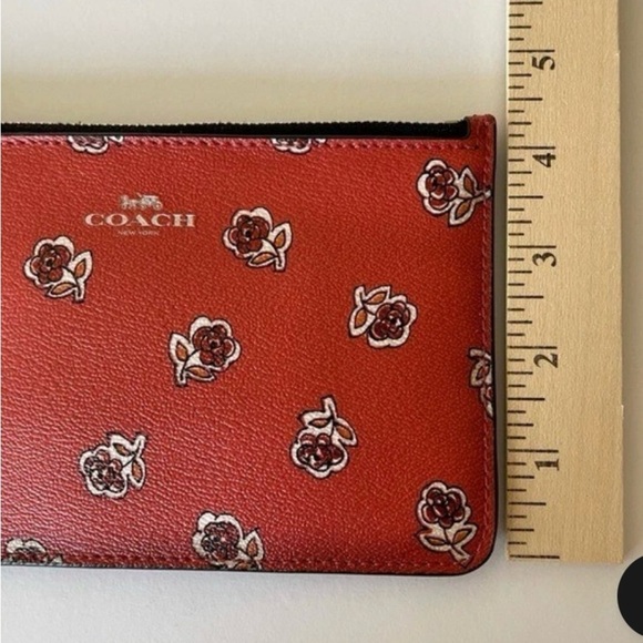 Coach Red Floral Wristlet - Picture 3 of 4